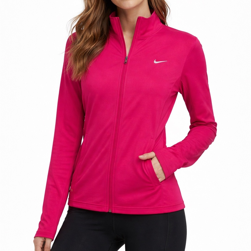 Nike Womens Dri-Fit Full Zip Up Running Jacket